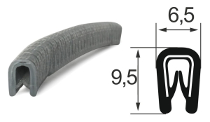 Kantenschutzprofil 1310003S, KB 1-2,  PVC 6,5x9,5,...