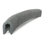 Kantenschutzprofil 1310003S, KB 1-2,  PVC 6,5x9,5, silbergrau