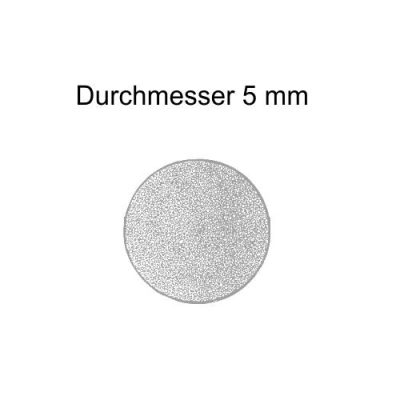 Moosgummi-Rundschnur - 5 mm, GRAU