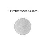 Moosgummi-Rundschnur - 14 mm, GRAU