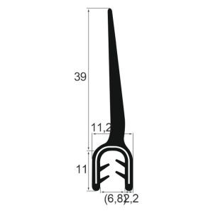 Kantenschutzdichtprofil 1311058, EPDM, schwarz
