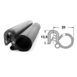 Kantenschutzdichtprofil 1311038, EPDM, schwarz