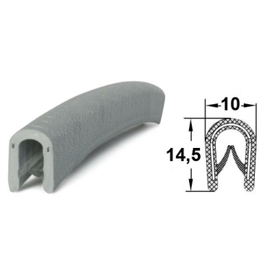 Kantenschutz 1310006 - PVC 10x14,5, helles grau