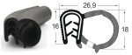 Kantenschutzdichtprofil 1311004, EPDM, schwarz