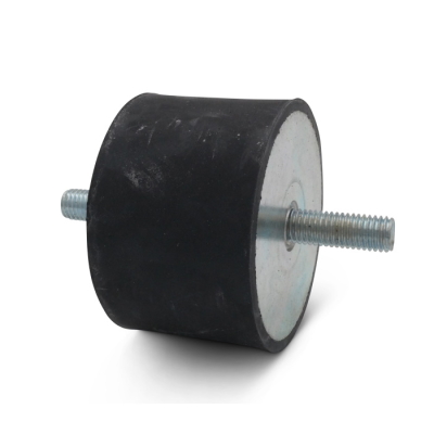 Gummi-Metall-Puffer Typ A, Ø 70 Höhe 45 mm, AG/AG M10x28, NK 55