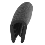 Kantenschutzprofil 1310010S, KB 2-4, PVC 11x16, schwarz