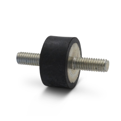 Metall Gummi Puffer A 15x8 mit Durchmesser 15 mm und zwei  